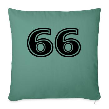 66 - Sofa pillowcase 17,3'' x 17,3'' (45 x 45 cm) - cypress green - Front