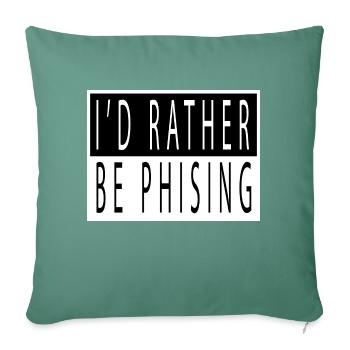 present idea bio hack hacking coding gift idea - Sofa pillowcase 17,3'' x 17,3'' (45 x 45 cm) - cypress green - Front