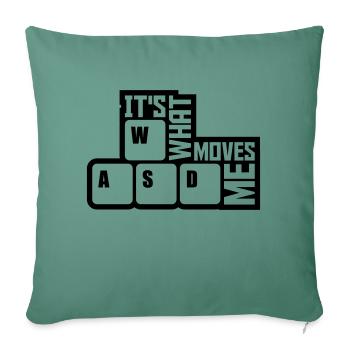 its what moves me - Sofa pillowcase 17,3'' x 17,3'' (45 x 45 cm) - cypress green - Front