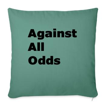 Against all odds - Sofa pillowcase 17,3'' x 17,3'' (45 x 45 cm) - cypress green - Front