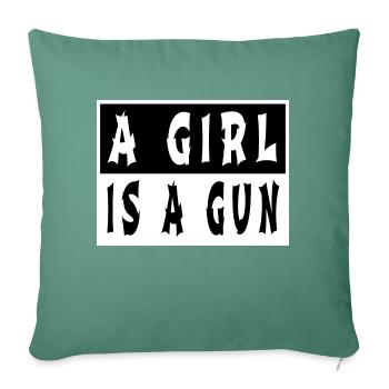 Citation sympa Bday Blackpower Abort Greg Abbott - Housse de coussin décorative 45 x 45 cm - vert sapin - Devant