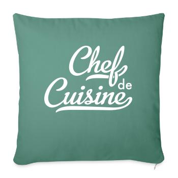 Chef de Cuisine - Sofa pillowcase 17,3'' x 17,3'' (45 x 45 cm) - cypress green - Front