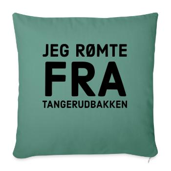 Je me suis échappé de Tangierudbakken - Housse de coussin décorative 45 x 45 cm - vert sapin - Devant