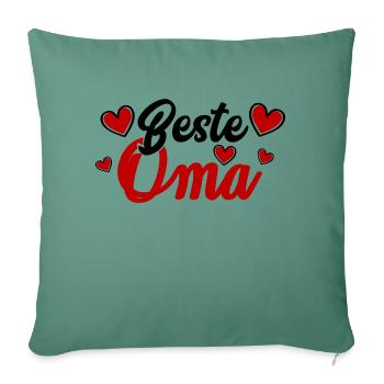 Meilleure Mamie - Housse de coussin décorative 45 x 45 cm - vert sapin - Devant