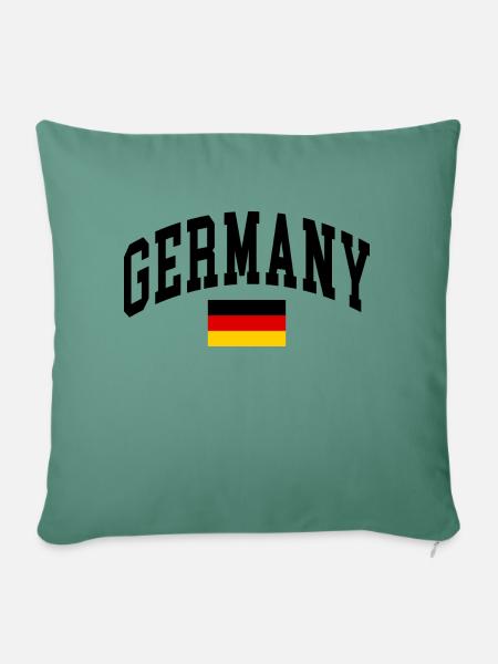 Deutschland - Sofakissenbezug 45 x 45 cm - Tanngrün