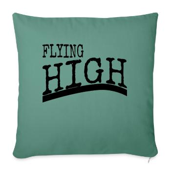Pilot Flying Experiences Commercial Pilot Birthday - Sofa pillowcase 17,3'' x 17,3'' (45 x 45 cm) - cypress green - Front