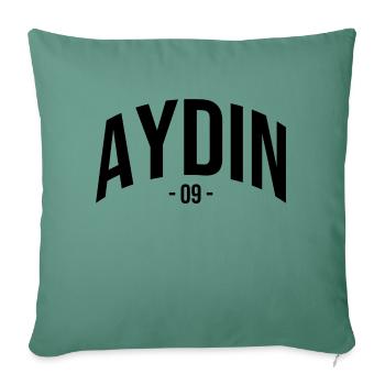 Aydin 09 Turquie Turquie Cadeau Vacances Türk TR - Housse de coussin décorative 45 x 45 cm - vert sapin - Devant