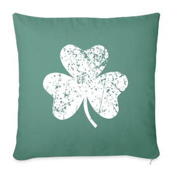 Trèfle - Housse de coussin décorative 45 x 45 cm - vert sapin - Devant