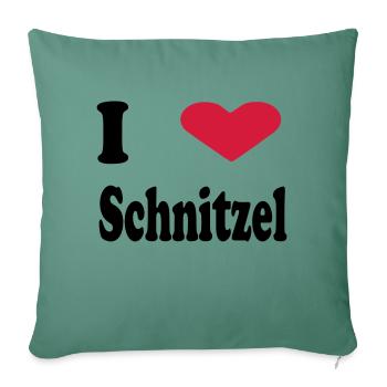 schnitzel - Sofa pillowcase 17,3'' x 17,3'' (45 x 45 cm) - cypress green - Front