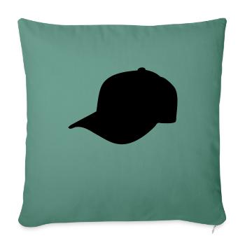 casquette - Housse de coussin décorative 45 x 45 cm - vert sapin - Devant