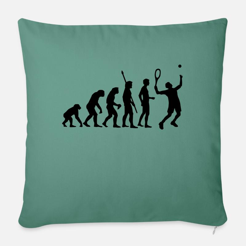 evolution_tennis_b_1c - Sofakissenbezug 45 x 45 cm - Tanngrün