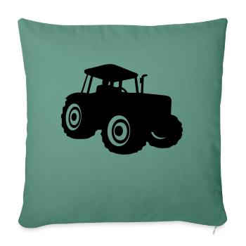 tractor - Sofa pillowcase 17,3'' x 17,3'' (45 x 45 cm) - cypress green - Front