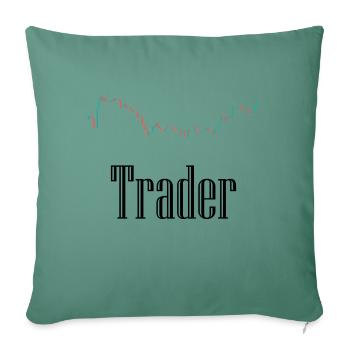 Exchange Traders - Sofa pillowcase 17,3'' x 17,3'' (45 x 45 cm) - cypress green - Front