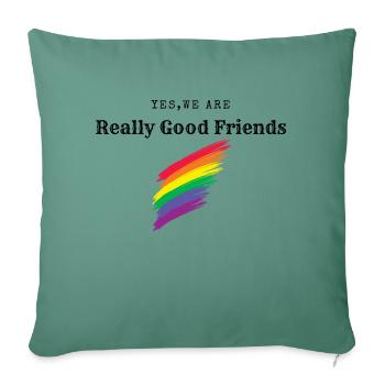 Really Good Friends - Sofa pillowcase 17,3'' x 17,3'' (45 x 45 cm) - cypress green - Front