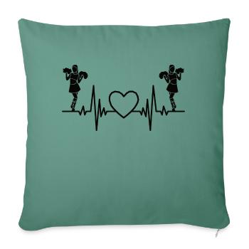 Cheerleader Gift Cheerleader Cheerleader Cheerleading - Sofa pillowcase 17,3'' x 17,3'' (45 x 45 cm) - cypress green - Front