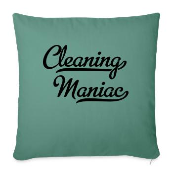 Cleaning devil - Sofa pillowcase 17,3'' x 17,3'' (45 x 45 cm) - cypress green - Front