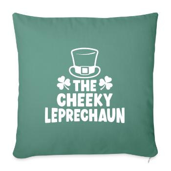 The Cheeky Leprechaun - Sofa pillowcase 17,3'' x 17,3'' (45 x 45 cm) - cypress green - Front