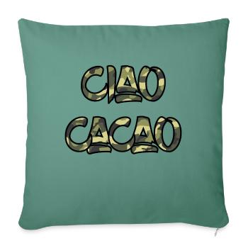 Ciao Cacao - Housse de coussin décorative 45 x 45 cm - vert sapin - Devant