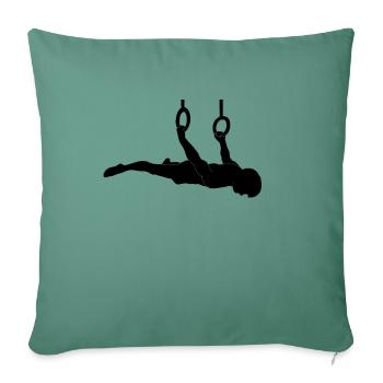 straddle backlever calisthenics skill - Sofa pillowcase 17,3'' x 17,3'' (45 x 45 cm) - cypress green - Front
