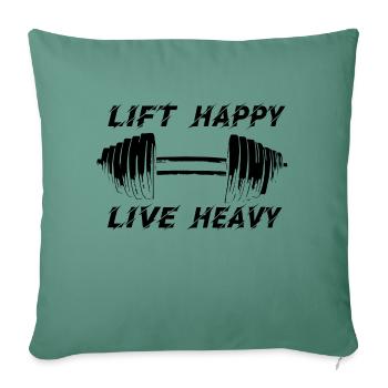 GYM TSHIRT - Sofa pillowcase 17,3'' x 17,3'' (45 x 45 cm) - cypress green - Front