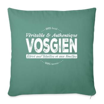 Vosgien des Vosges - Housse de coussin décorative 45 x 45 cm - vert sapin - Devant