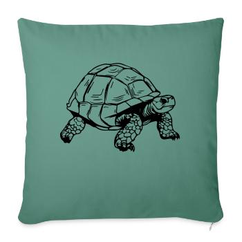 Tortoise - Sofa pillowcase 17,3'' x 17,3'' (45 x 45 cm) - cypress green - Front