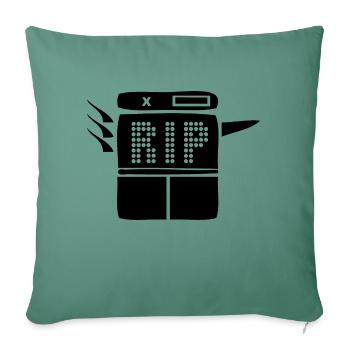RIP COPIER RIP climate-hostile copier - Sofa pillowcase 17,3'' x 17,3'' (45 x 45 cm) - cypress green - Front