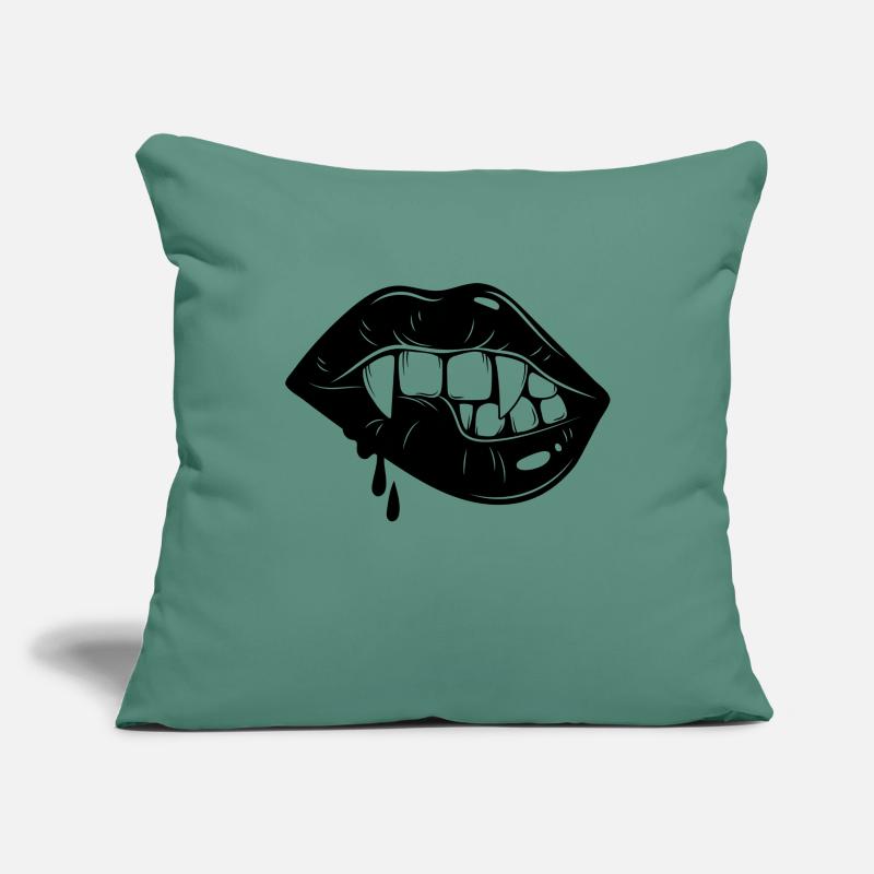 Halloween Vampire Lips Dentures Sofa pillowcase 17,3'' x 17,3'' (45 x 45 cm)