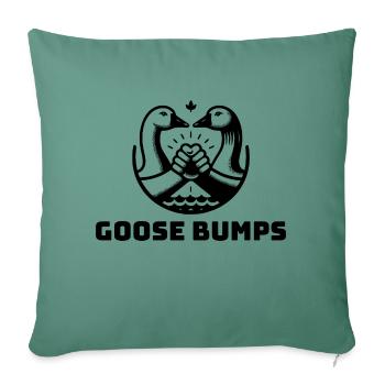 Chair de poule - Housse de coussin décorative 45 x 45 cm - vert sapin - Devant