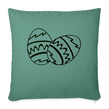 Easter egg - Sofa pillowcase 17,3'' x 17,3'' (45 x 45 cm) - cypress green - Front