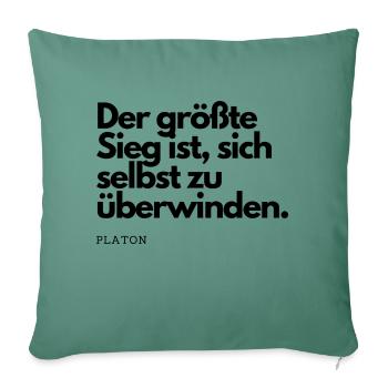 Sieg - Sofakissenbezug 45 x 45 cm - Tanngrün - Vorne