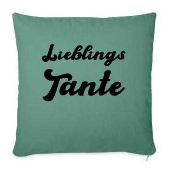 Favorite Aunt - Sofa pillowcase 17,3'' x 17,3'' (45 x 45 cm) - cypress green - Front