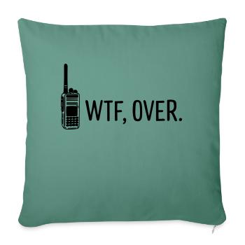 What's up? - Sofa pillowcase 17,3'' x 17,3'' (45 x 45 cm) - cypress green - Front