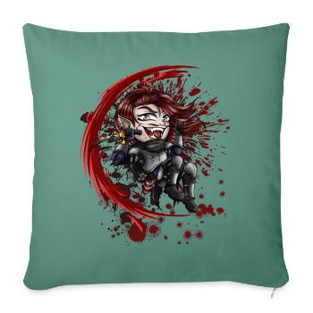 Little Killer - Sofa pillowcase 17,3'' x 17,3'' (45 x 45 cm) - cypress green - Front