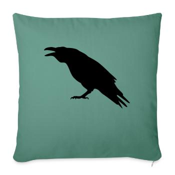 raven - Sofa pillowcase 17,3'' x 17,3'' (45 x 45 cm) - cypress green - Front