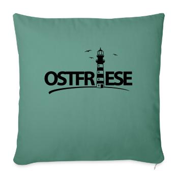 ostfriese_design_f1 - Housse de coussin décorative 45 x 45 cm - vert sapin - Devant