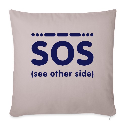 SOS - Sierkussenhoes, 45 x 45 cm