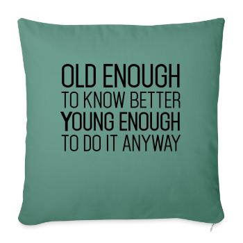 Best Birthday Shirt - Funny Quote - Housse de coussin décorative 45 x 45 cm - vert sapin - Devant