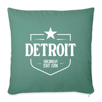 Detroit - Housse de coussin décorative 45 x 45 cm - vert sapin - Devant