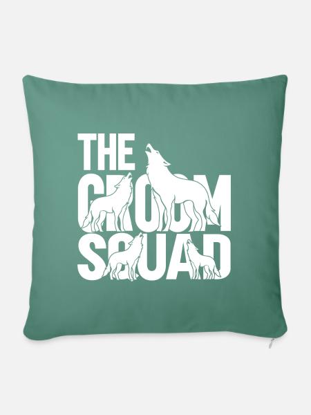 Groom Squad - Sofakissenbezug 45 x 45 cm - Tanngrün