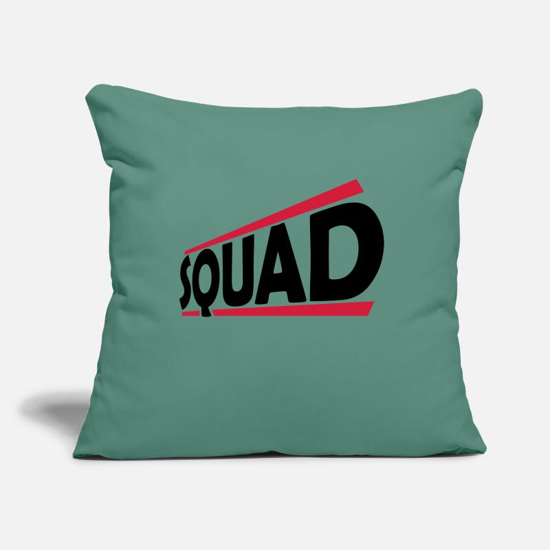 Squad Team Logo Design Sofakissenbezug 45 x 45 cm