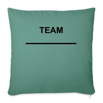 Team with Name Template - Sofa pillowcase 17,3'' x 17,3'' (45 x 45 cm) - cypress green - Front