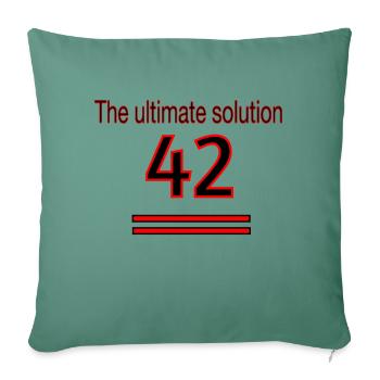 The ultimate solution - Sofa pillowcase 17,3'' x 17,3'' (45 x 45 cm) - cypress green - Front