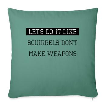 Family Global Peace Hippie Festival Anti War Quote - Sofa pillowcase 17,3'' x 17,3'' (45 x 45 cm) - cypress green - Front
