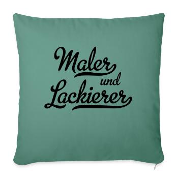 Peintres et vernisseurs - Housse de coussin décorative 45 x 45 cm - vert sapin - Devant