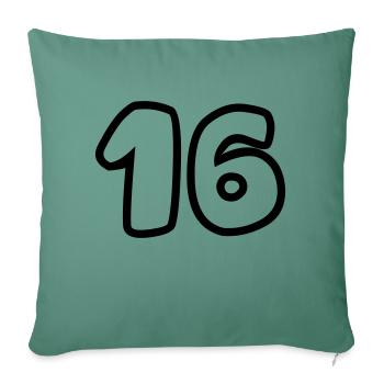 16 - Sofa pillowcase 17,3'' x 17,3'' (45 x 45 cm) - cypress green - Front