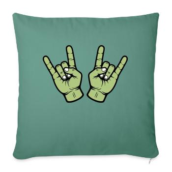 Party Hand Skirt Sign - Sofa pillowcase 17,3'' x 17,3'' (45 x 45 cm) - cypress green - Front