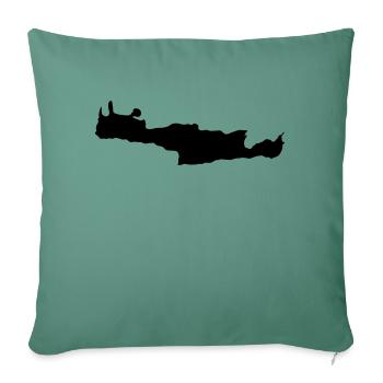Crète - Housse de coussin décorative 45 x 45 cm - vert sapin - Devant