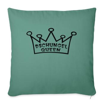 Dschungel-Queen - Sofakissenbezug 45 x 45 cm - Tanngrün - Vorne