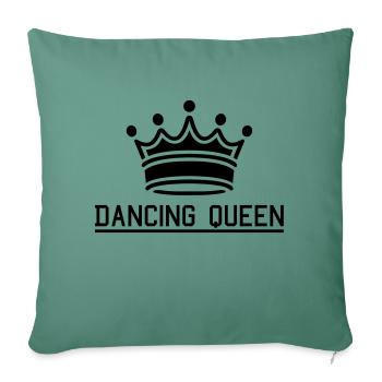 dancing_queen_1 - Housse de coussin décorative 45 x 45 cm - vert sapin - Devant